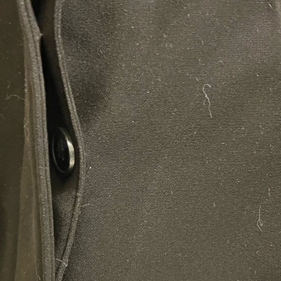 London Fog Women's Trench Coat Size M Black Paisley Lining - Picture 3 of 14